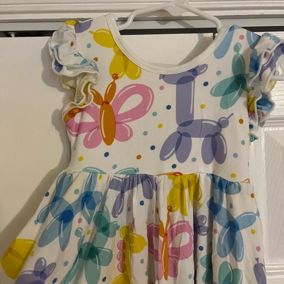 Little Sleepies Multicolor Kids Dress - Picture 2 of 4